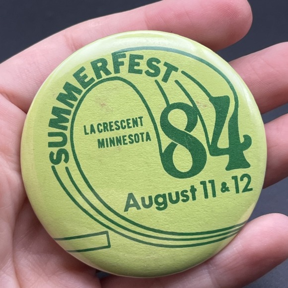 Other - 1984 La Crescent Minnesota Summerfest Button‎ Pin